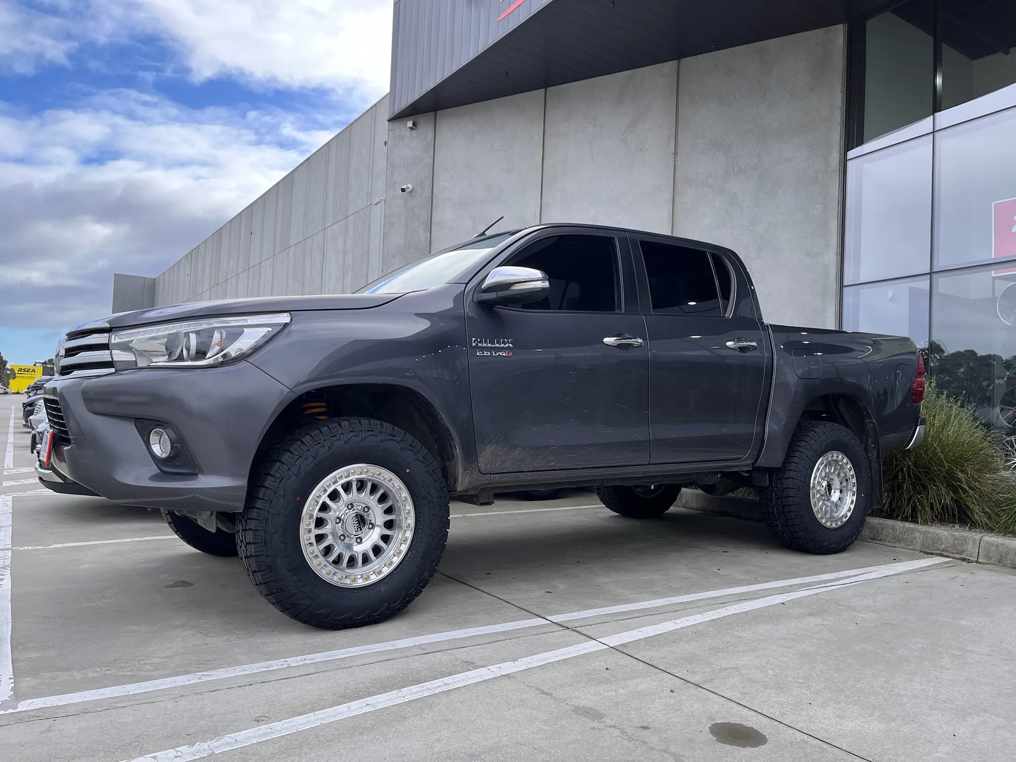 TOYOTA HILUX with KMC IMS 17X8.5 MACHINED SILVER |  | TOYOTA